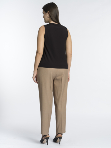 Базовый топ из вискозного трикотажа