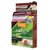 Красящий шампунь без аммиака. Цвет: №5 - красное дерево / Lolane Nature Code Hair Color Shampoo № 5 Red Brown