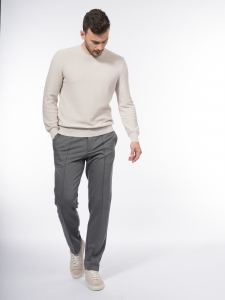 Вязаный джемпер из 100% длинноволокнистого хлопка