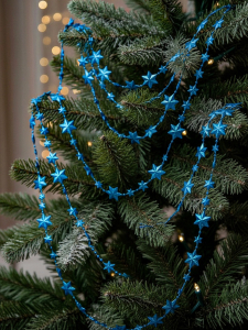 Бусы на ёлку «Рельефные звёзды», длина 2.7 м, МИКС