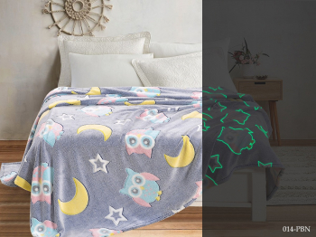 НЕОН “Совушка” Покрывало велсофт