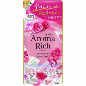 Lion Aroma Rich Catherine Кондиционер для белья формула сохранения неизменного аромата и красоты тканей, с натуральными маслами, мягкая упаковка, 380 мл