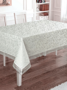 Скатерть EFOR 160x220 KDK KREM кремовый