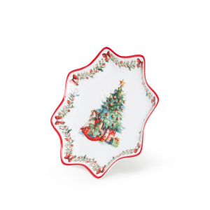 Блюдо фарфоровое 20 см New year арт. 14192