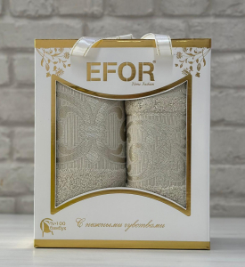 Набор полотенец EFOR BAMBOO TAC из 2х пр. (50*90,70*140) 100% бамбук (фисташковый)