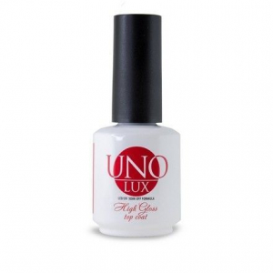 Uno Верхнее покрытие Lux High Gloss Top Coat, 15 мл