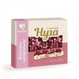 Нуга с малиной расф. 140г  (8шт/кор)