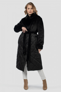 02-3284 Пальто женское утепленное (пояс)