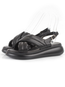 08-PEE37-2 BLACK Босоножки женские (натуральная кожа)