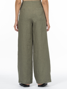 Прямые свободные брюки изо льна