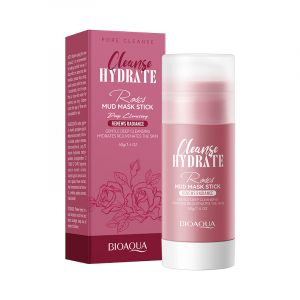 Грязевая восстанавливающая маска-стик для лица с розой BIOAQUA Roses mud Mask Stick, 40 гр (с силиконой кисточкой)