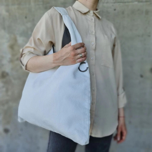 Женская мягкая сумка хобо с косметичкой из эко кожи 0105-34