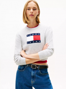 Tommy Jeans Flag Allover Sequin Sweater