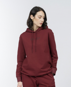 Свитшот с капюшоном из хлопкового футера