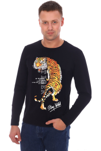 Футболка мужская с длинным рукавом ФМ004