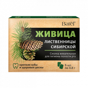 Смолка жевательная «Живица лиственницы сибирской»