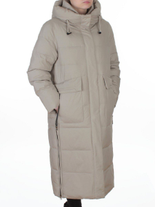 8359 LT. OLIVE Пальто зимнее женское (200 гр. холлофайбер)