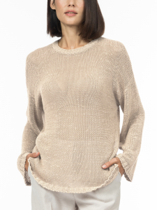 Джемпер из ленточной пряжи