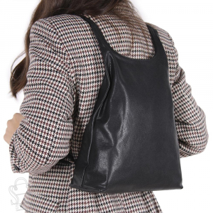 Рюкзак женский кожаный 9021VG black Vitelli Grassi