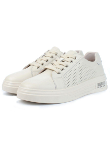 05-PDD162-3 BEIGE Кроссовки женские (натуральная кожа)