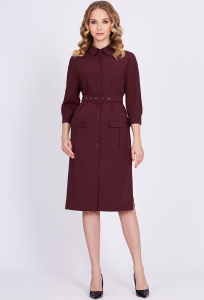 Платье Solei 4515 бордо