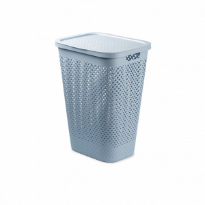 Корзина бельевая PURE синий 55л