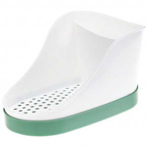 Подставка для губок, моющего средства, тряпок пластмассовая 12х18х10см, фисташковый (Россия)