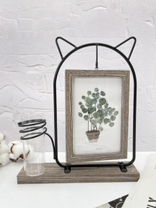 Фоторамка «Cat ears», black, металл