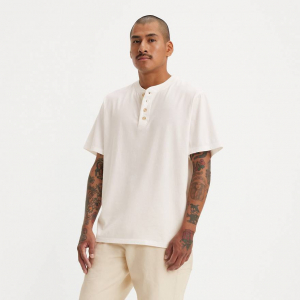 Short Sleeve Four Button Henley