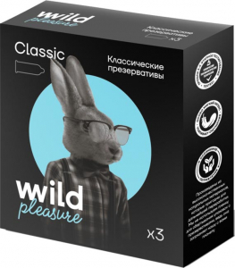 Презервативы латексные Classic, 3 шт «Wild Pleasure», 13,4г