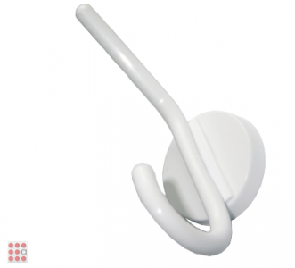 1-х крючковая вешалка настенная, пластик