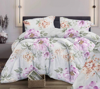 Пододеяльник Акварель светло-серый бязь