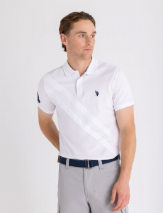 JERSEY DOUBLE SASH POLO SHIRT