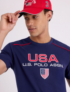 USA SHIELD PRINT T-SHIRT