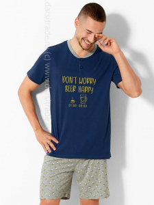 Пижама мужская №DU652 Loungewear Cotonella Образец