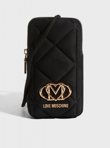 Женская сумка для смартфона LOVE MOSCHINO SLG EMBOSSED Q SUEDE