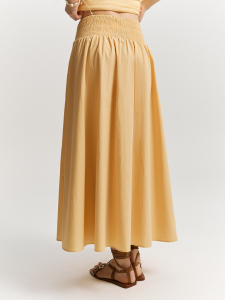 Юбка на широкой резинке из хлопка