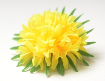 Искусственные цветы, Голова хризантемы с листом для ветки, венка