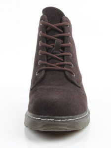 M15-35 BROWN Ботинки зимние женские (натуральная замша, натуральный мех)