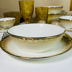 122-137 Набор из 2 салатников 20,5х8см TORONTO CREAM в под.уп.(х12)Фарфор