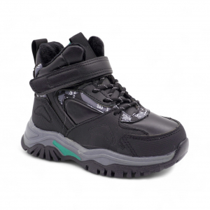 Ботинки на меху 1829-3-1 черн