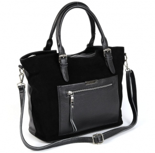 Женская кожаная сумка 1623-В Блек