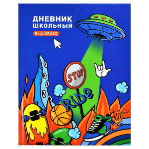 Дневник школьный 5-11 класс, формат А5+, 170х218 мм, 48 листов, твёрдый переплёт, глянцевая ламинация,