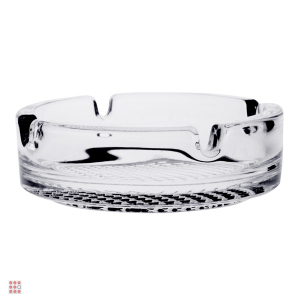 Пепельница круглая с рельефный дном D-10,6см H-3,4см, стекло