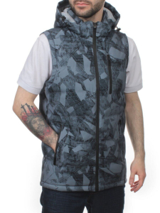 2121 GRAY Жилет мужской (100 гр. синтепон)