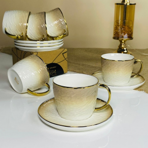 122-113 Чайный набор 12пр. 270мл TORONTO CREAM в под.уп.(х6)Фарфор