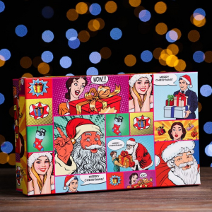 Подарочная коробка «Pop-art: Новогодний», 26?16?6 см