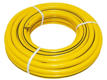 Шланг поливочный армированный 3-слойный, желтый, 1
