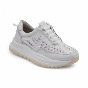 Кроссовки из натуральной кожи PDL250-1 белые