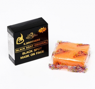 Мыло для лица с экстрактами трав против акне и черных точек K.Brothers Black Soap Original, 50 гр. Таиланд